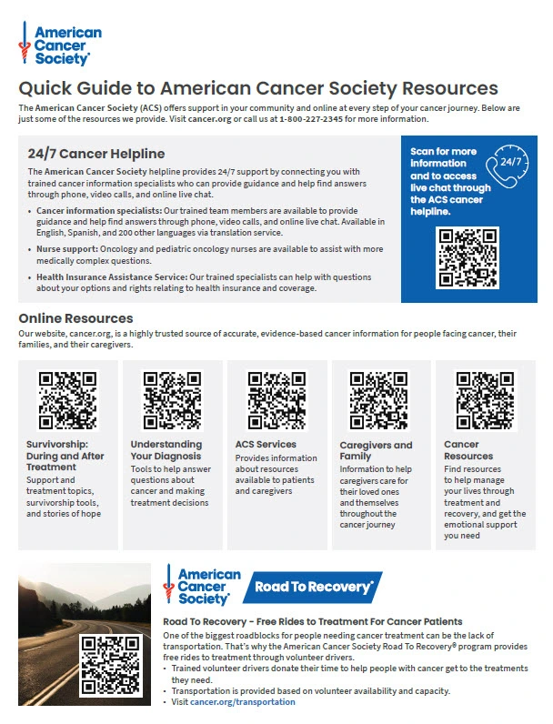 American Cancer Society Guide cover